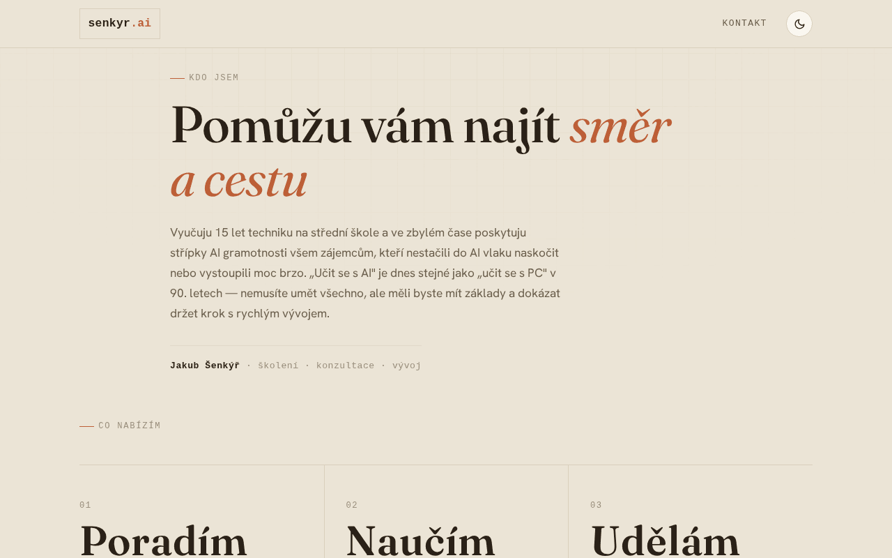 Screenshot of senkyr.ai