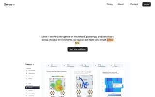 Screenshot of senseplus.ai
