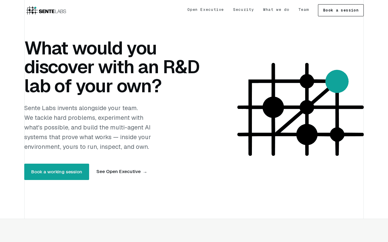 Screenshot of sentelabs.ai