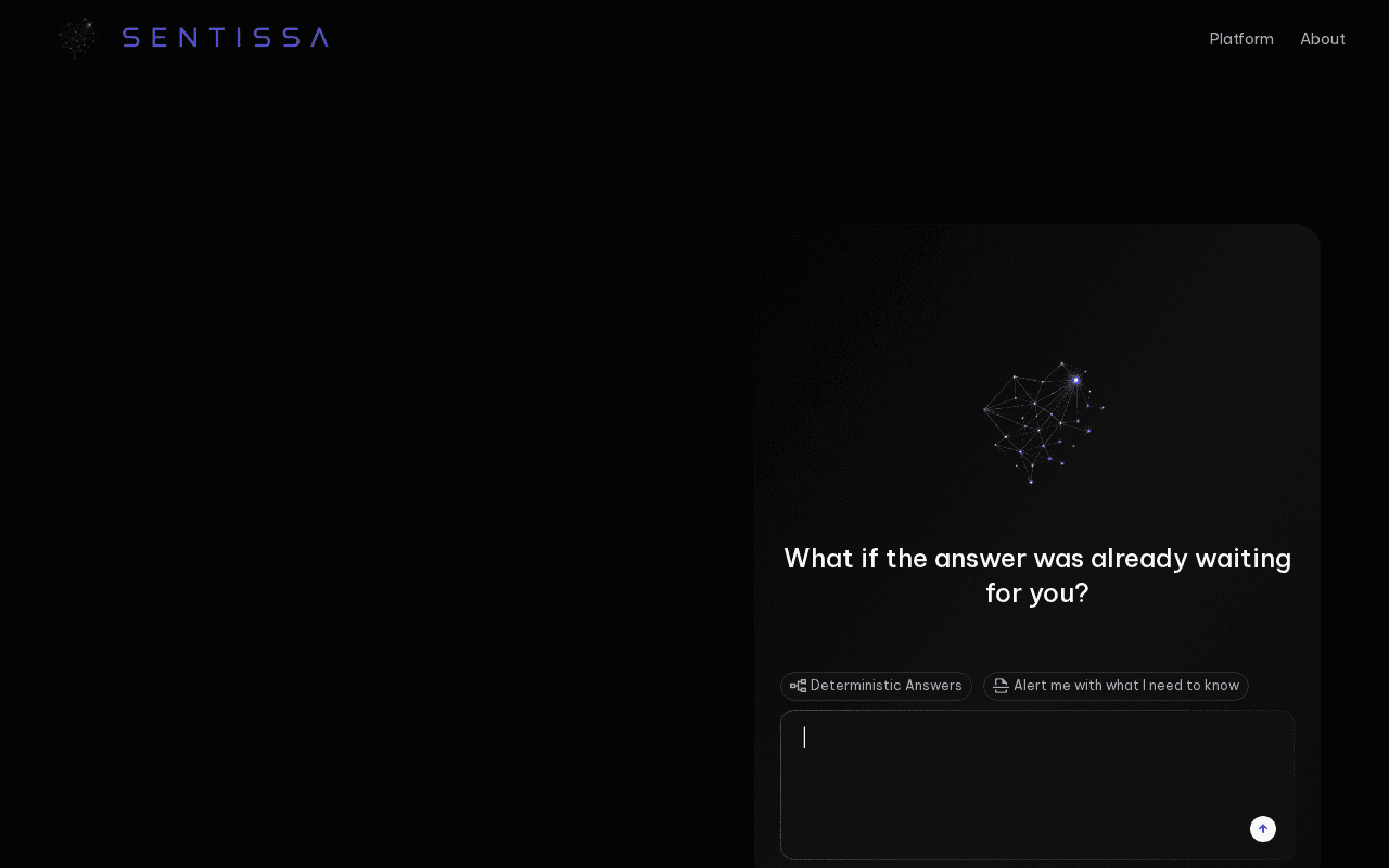 Screenshot of sentissa.ai
