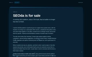 Screenshot of seoda.ai