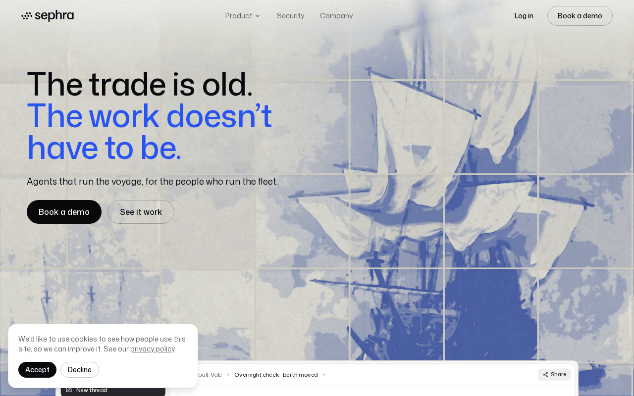 Screenshot of sephra.ai