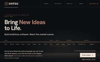 Screenshot of serras.ai