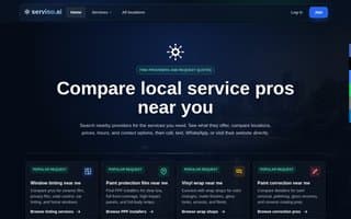 Screenshot of serviso.ai