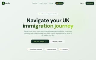 Screenshot of settleuk.ai