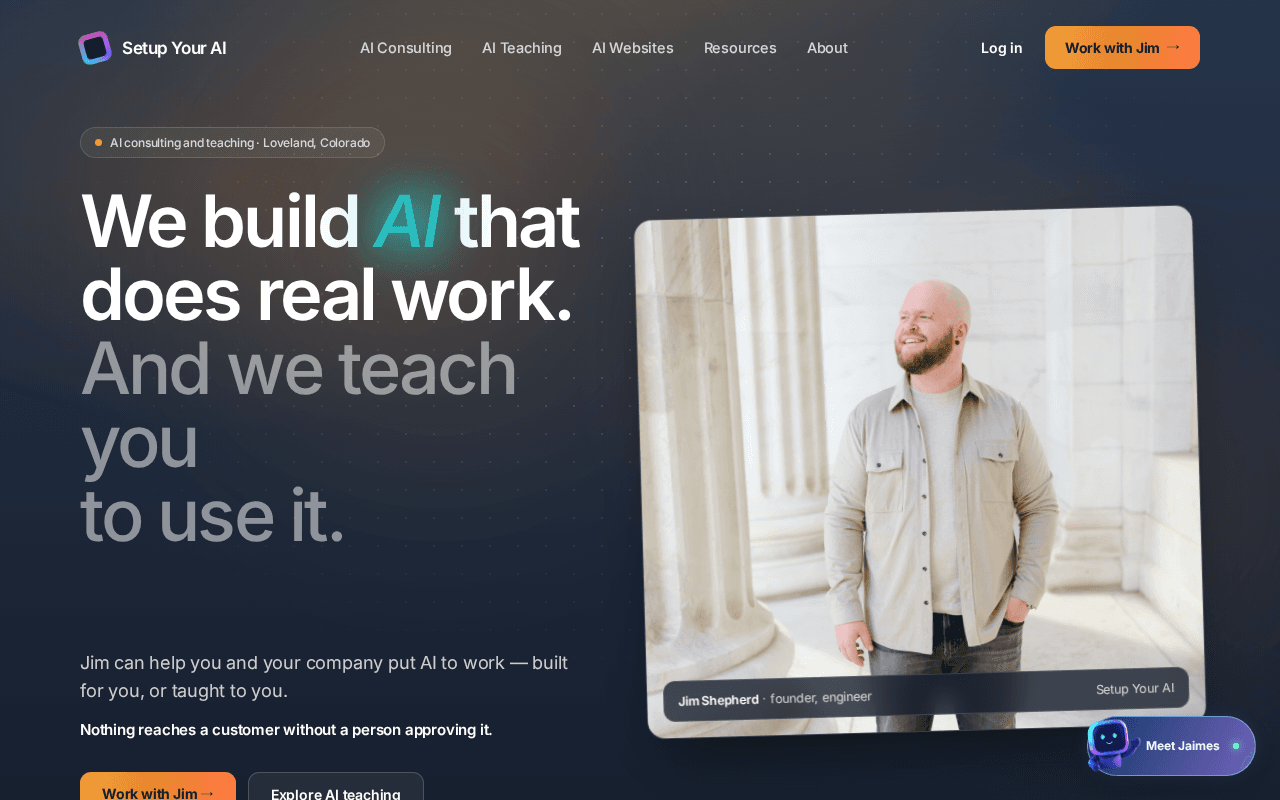 Screenshot of setupyour.ai