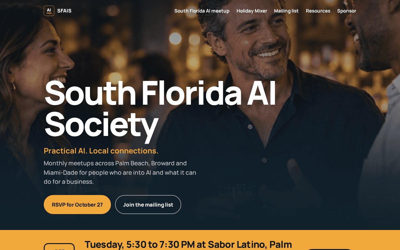 Screenshot of sfais.ai
