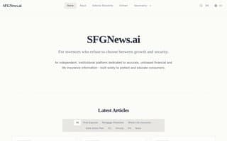 Screenshot of sfgnews.ai