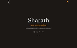 Screenshot of sharath.ai