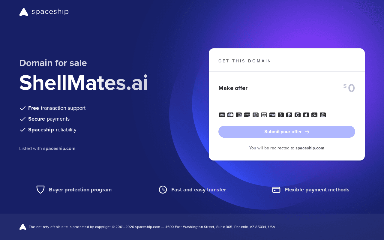 Screenshot of shellmates.ai
