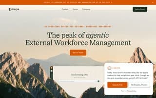 Screenshot of sherpahq.ai