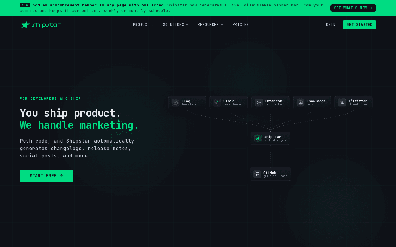 Screenshot of shipstar.ai