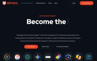 Screenshot of shoptiger.ai