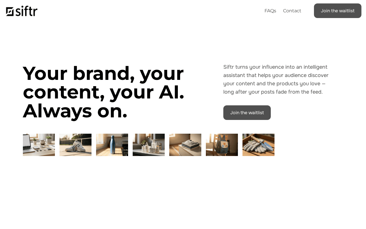 Screenshot of siftr.ai