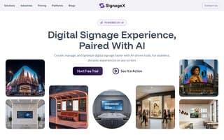 Screenshot of signagex.ai