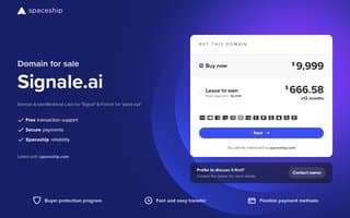 Screenshot of signale.ai