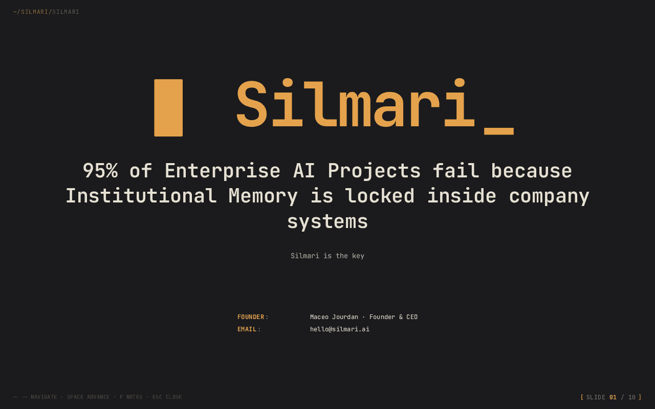 Screenshot of silmari.ai