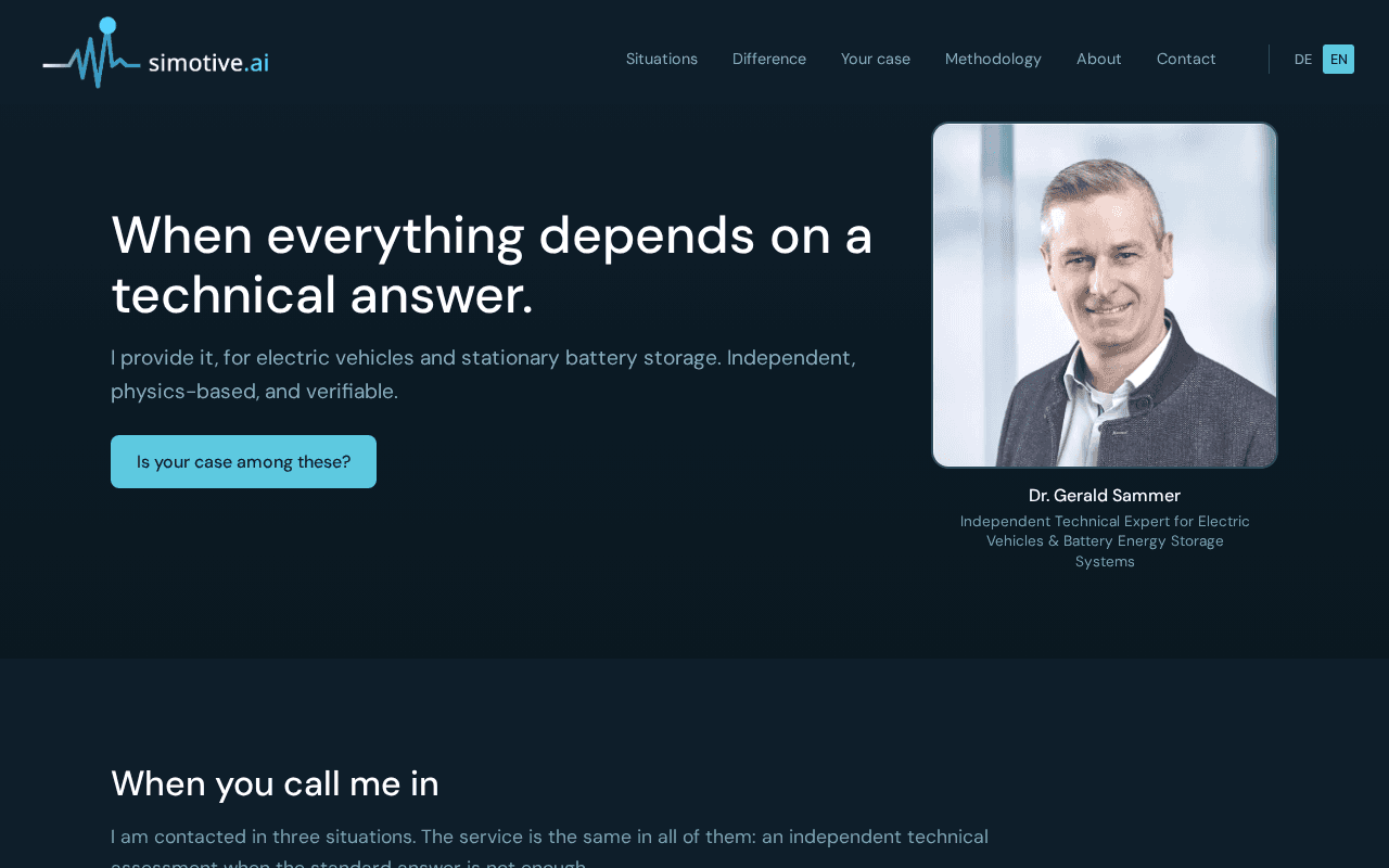 Screenshot of simotive.ai