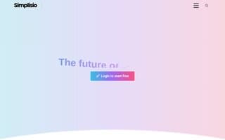 Screenshot of simplisio.ai