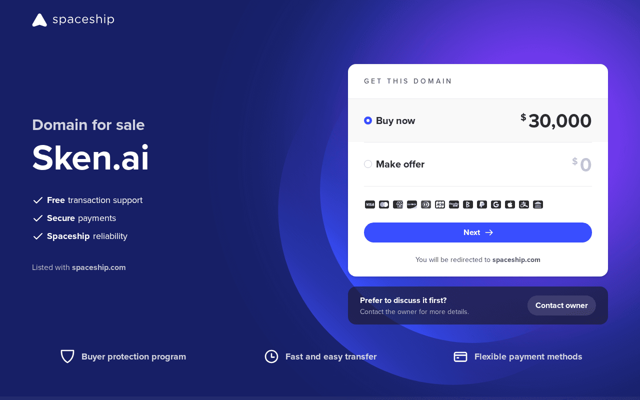 Screenshot of sken.ai