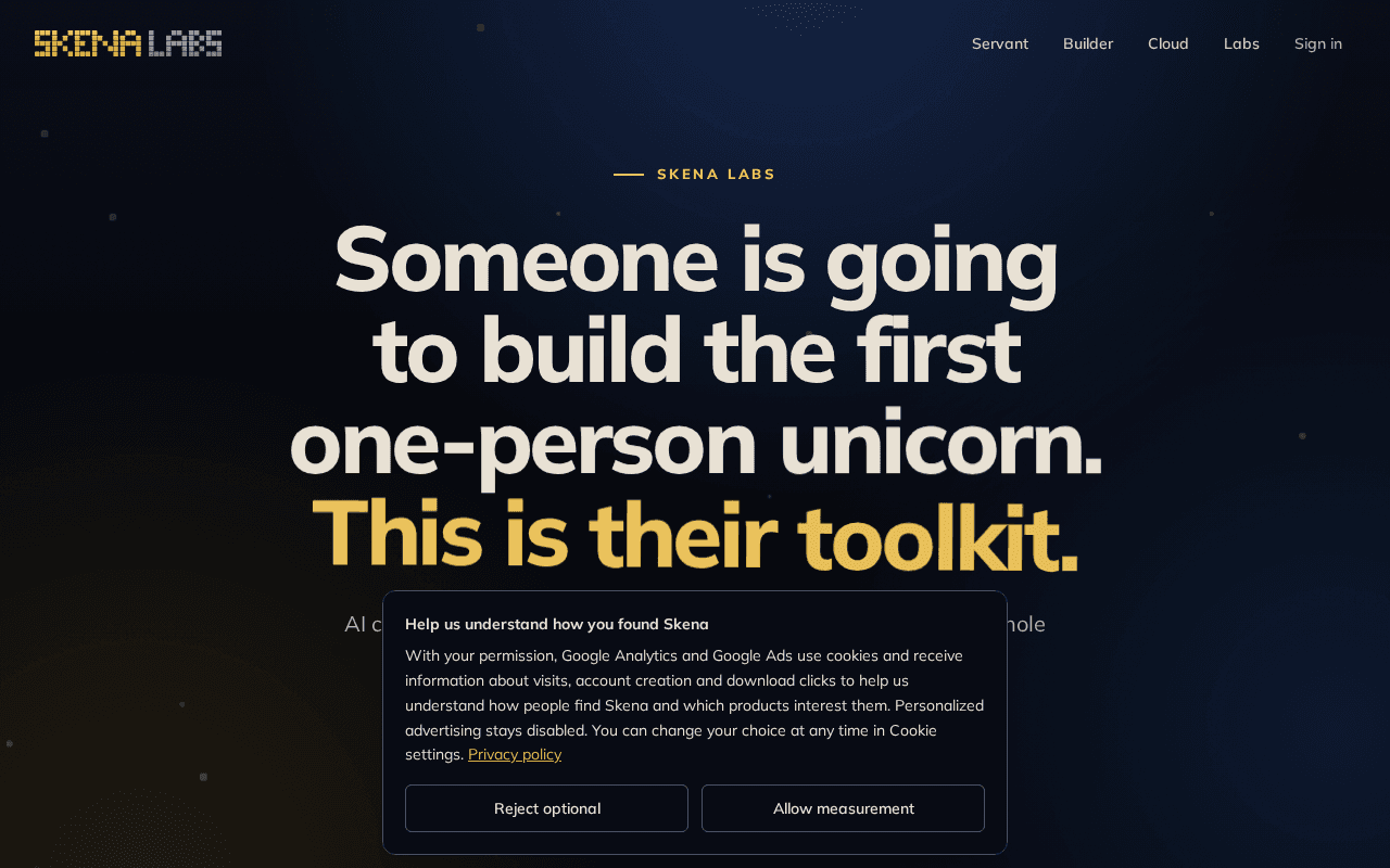 Screenshot of skena.ai
