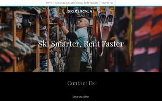 Screenshot of skiclick.ai