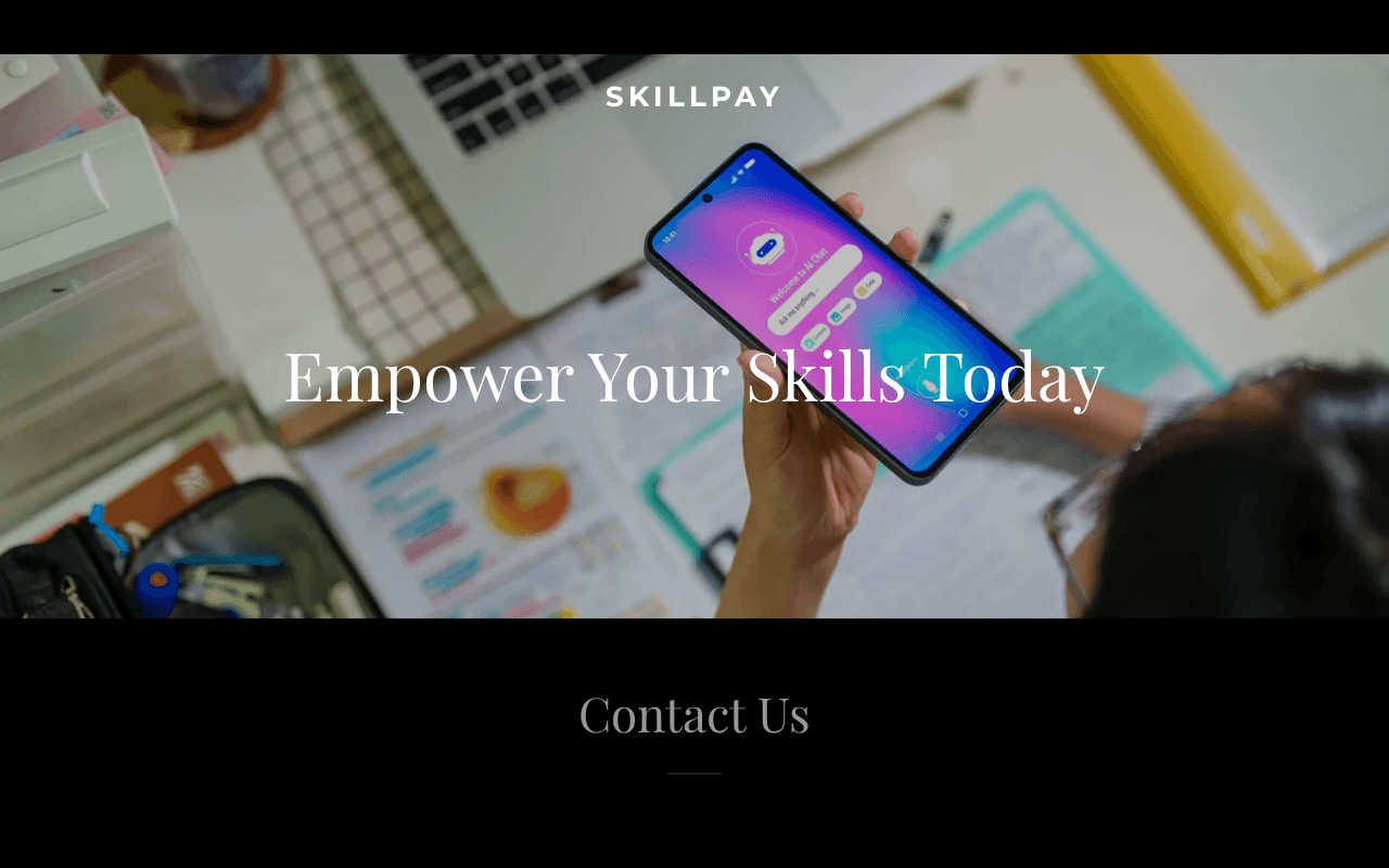 Screenshot of skillpay.ai