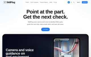 Screenshot of skillplug.ai