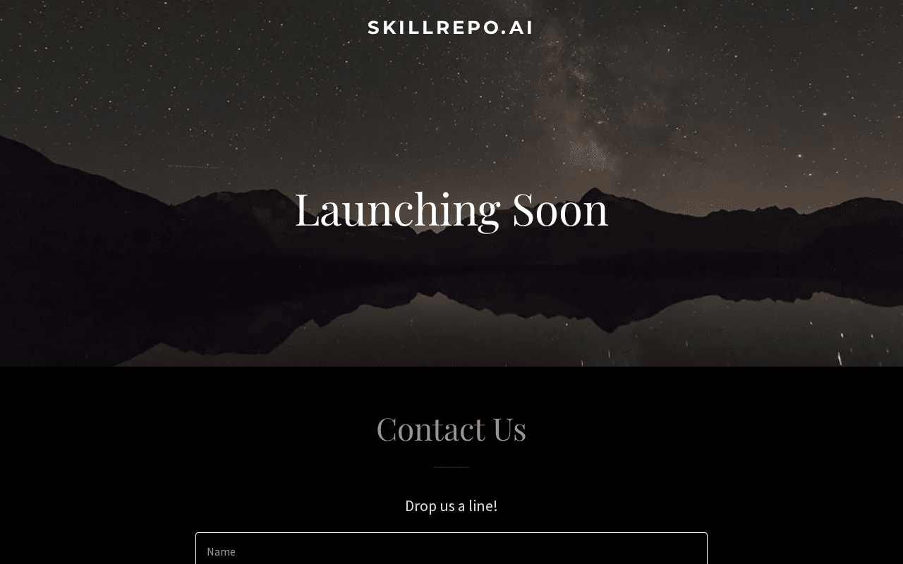 Screenshot of skillrepo.ai