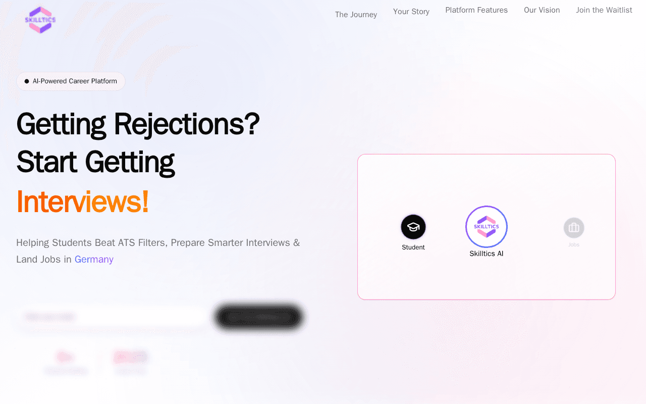 Screenshot of skilltics.ai