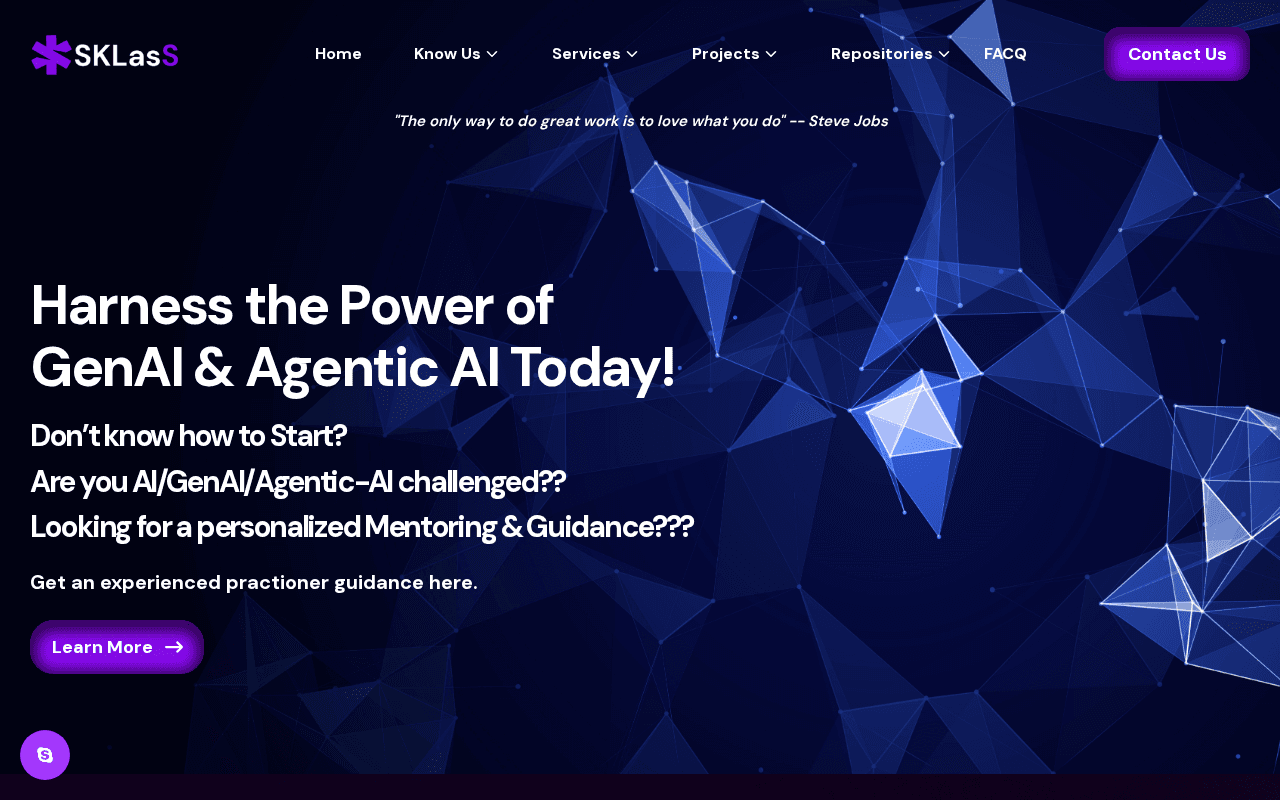 Screenshot of sklass.ai