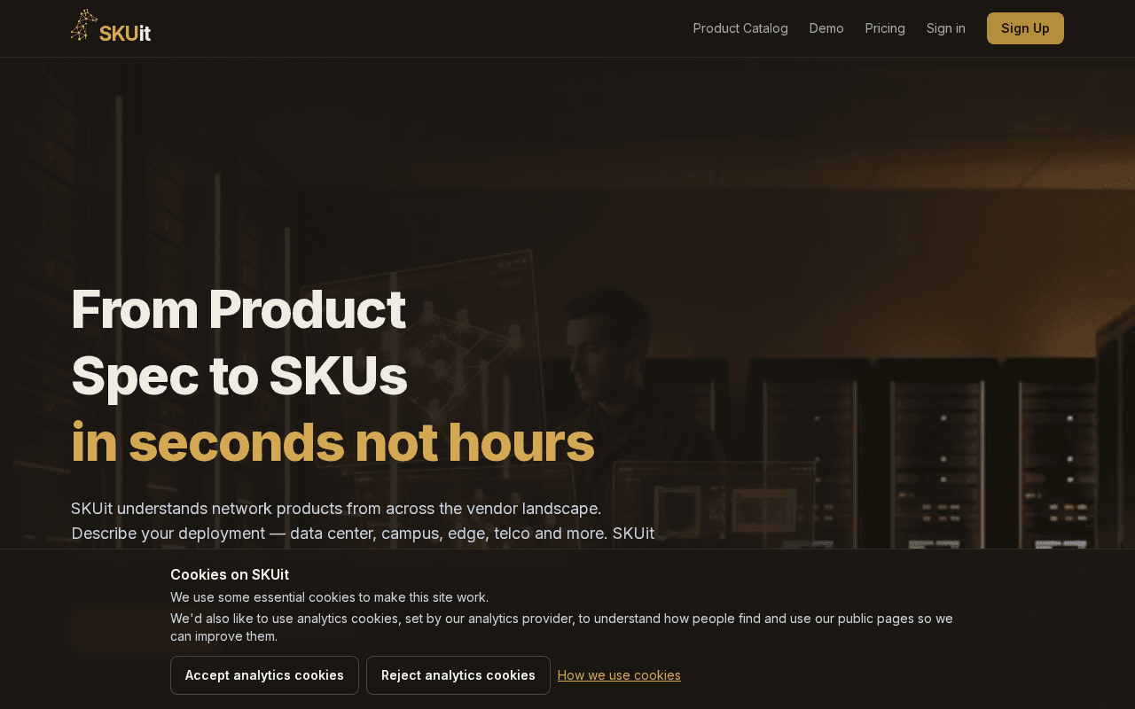 Screenshot of skuit.ai