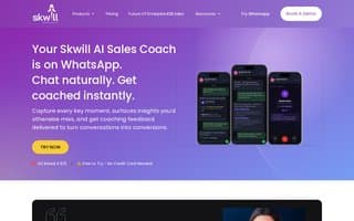 Screenshot of skwill.ai
