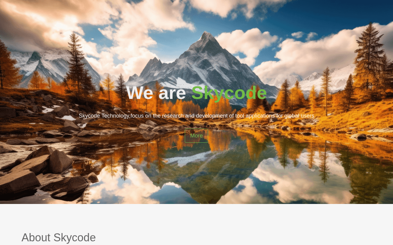 Screenshot of skycode.ai