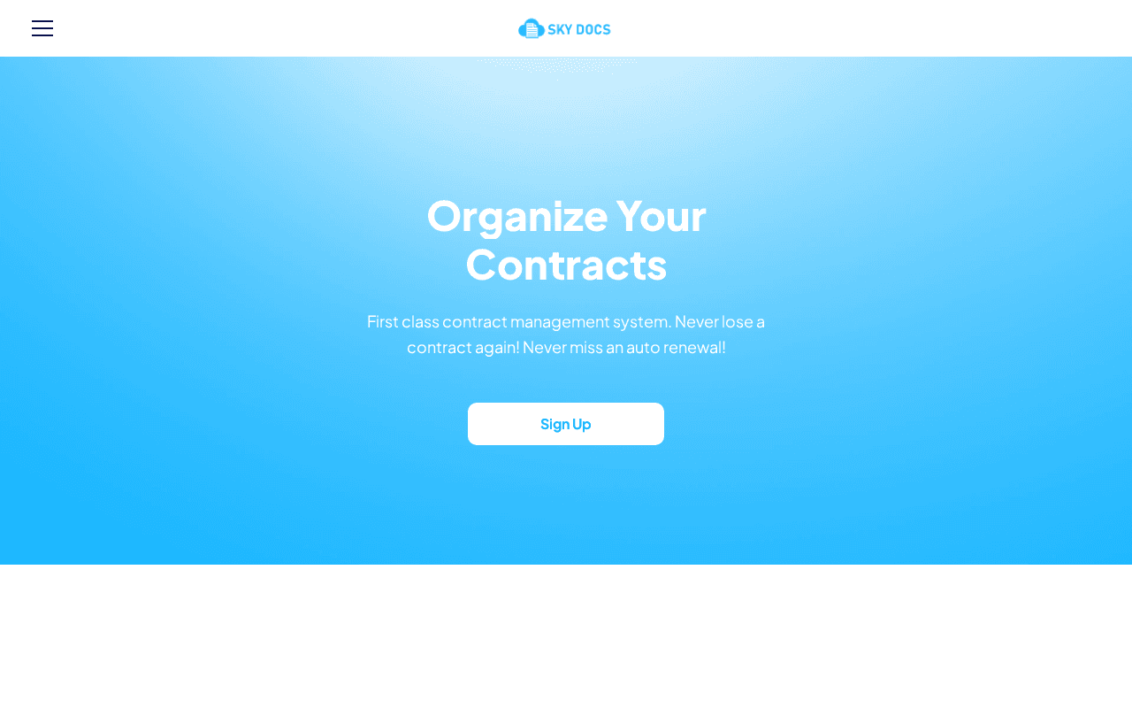 Screenshot of skydocs.ai