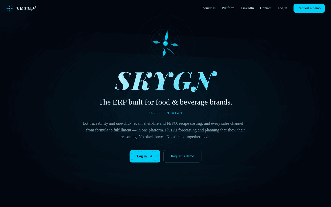Screenshot of skygn.ai