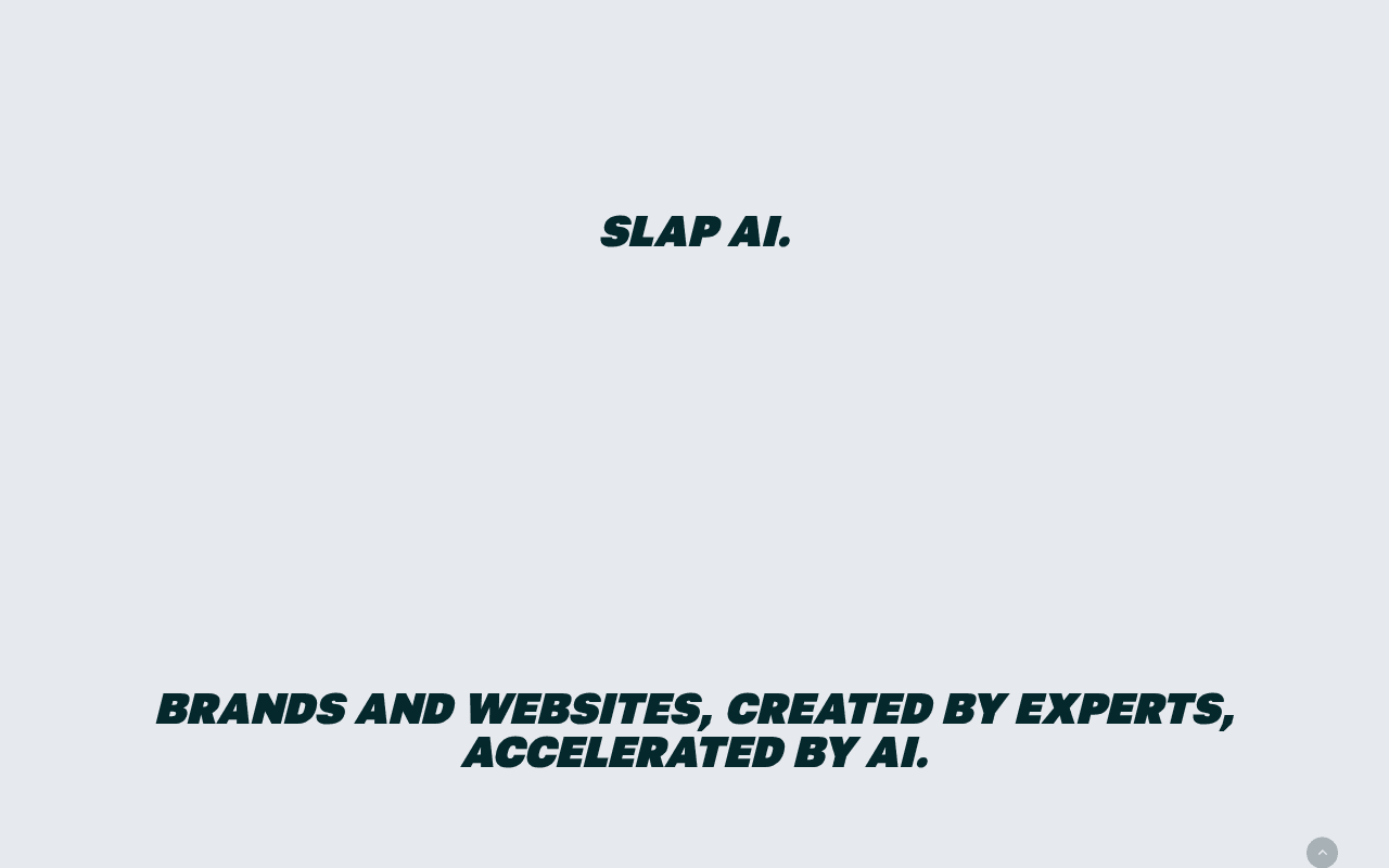 Screenshot of slapbrand.ai