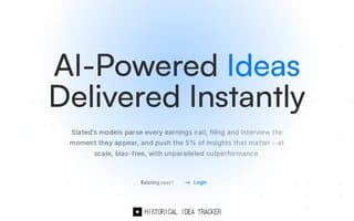 Screenshot of slated.ai