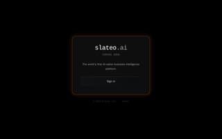 Screenshot of slateo.ai