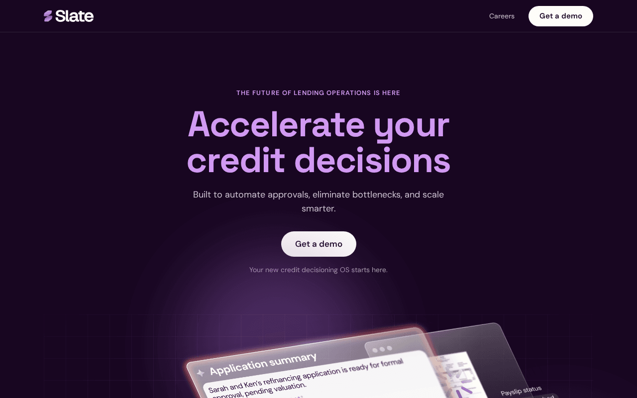 Screenshot of slateos.ai