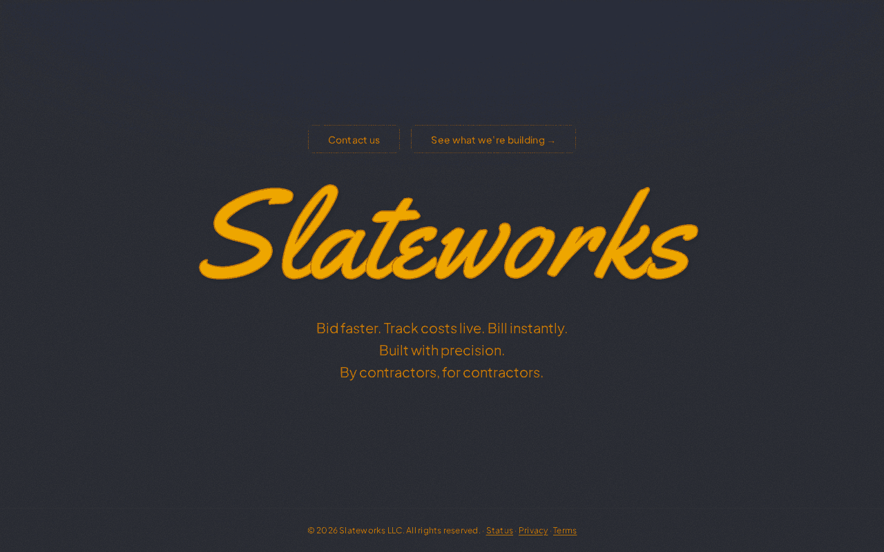 Screenshot of slateworks.ai