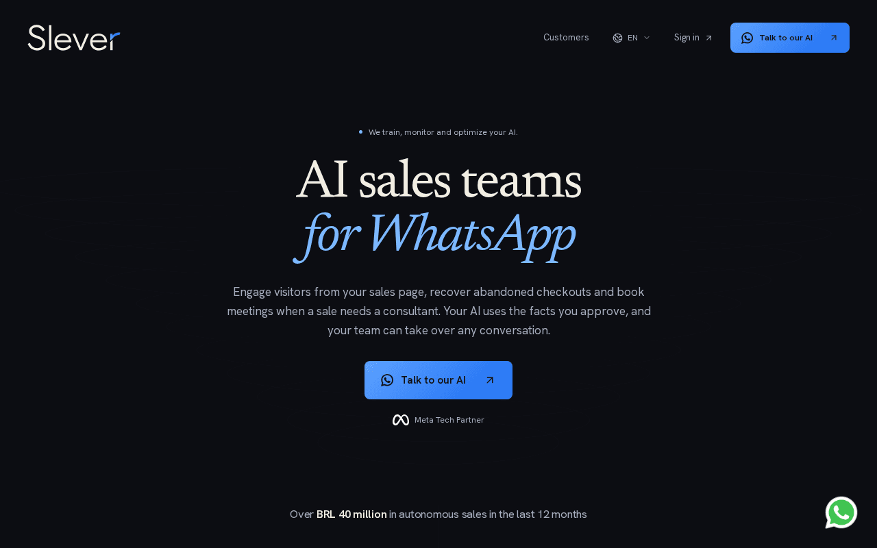 Screenshot of slever.ai