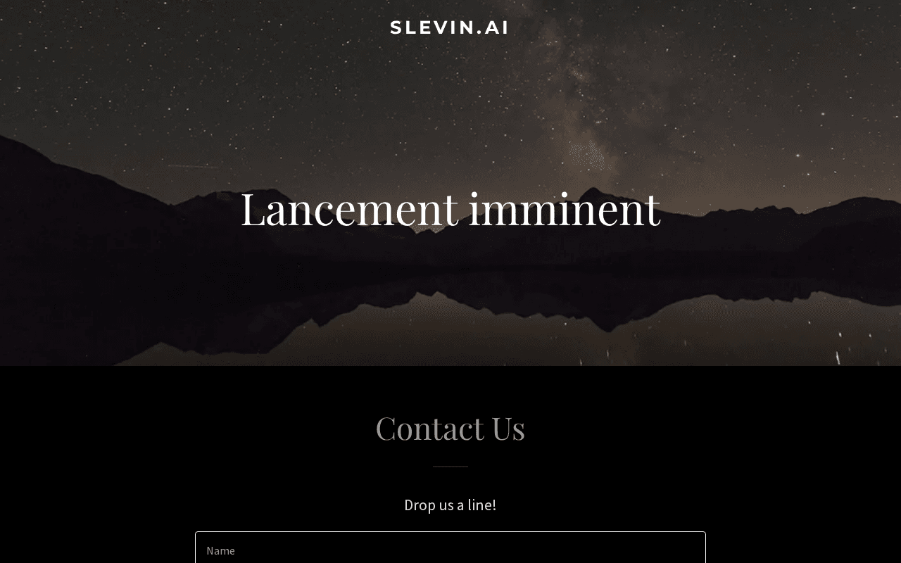 Screenshot of slevin.ai