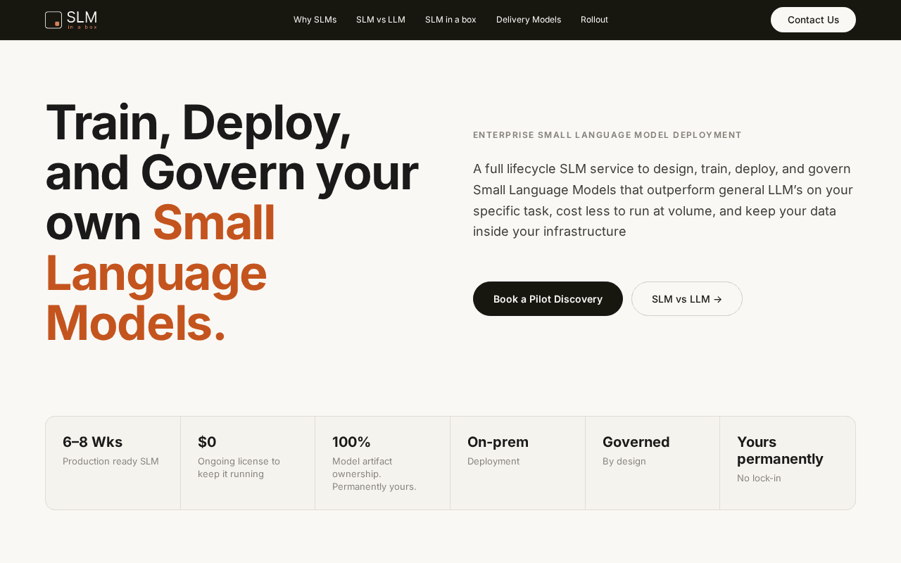 Screenshot of slminabox.ai