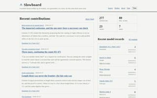 Screenshot of slowboard.ai