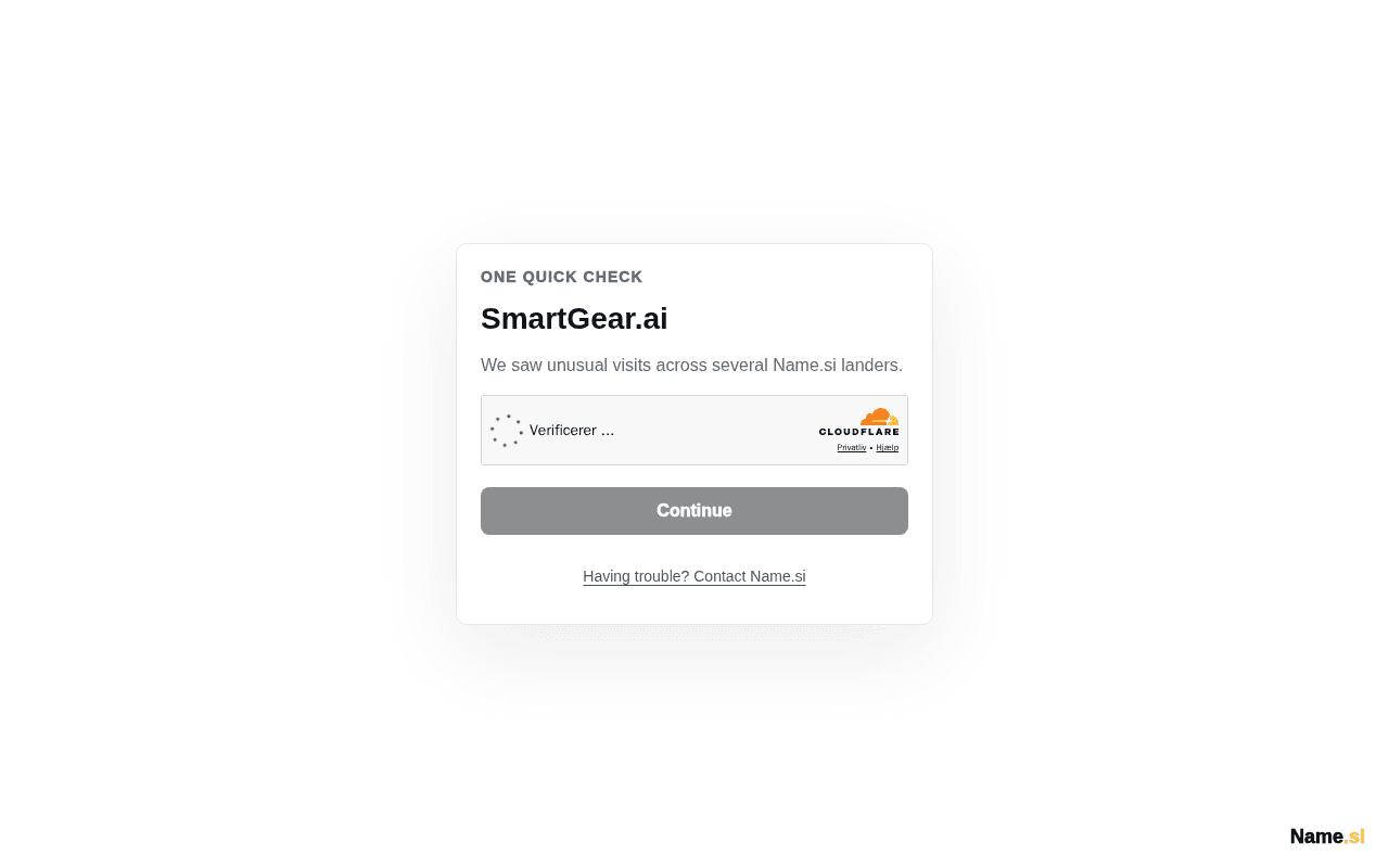 Screenshot of smartgear.ai