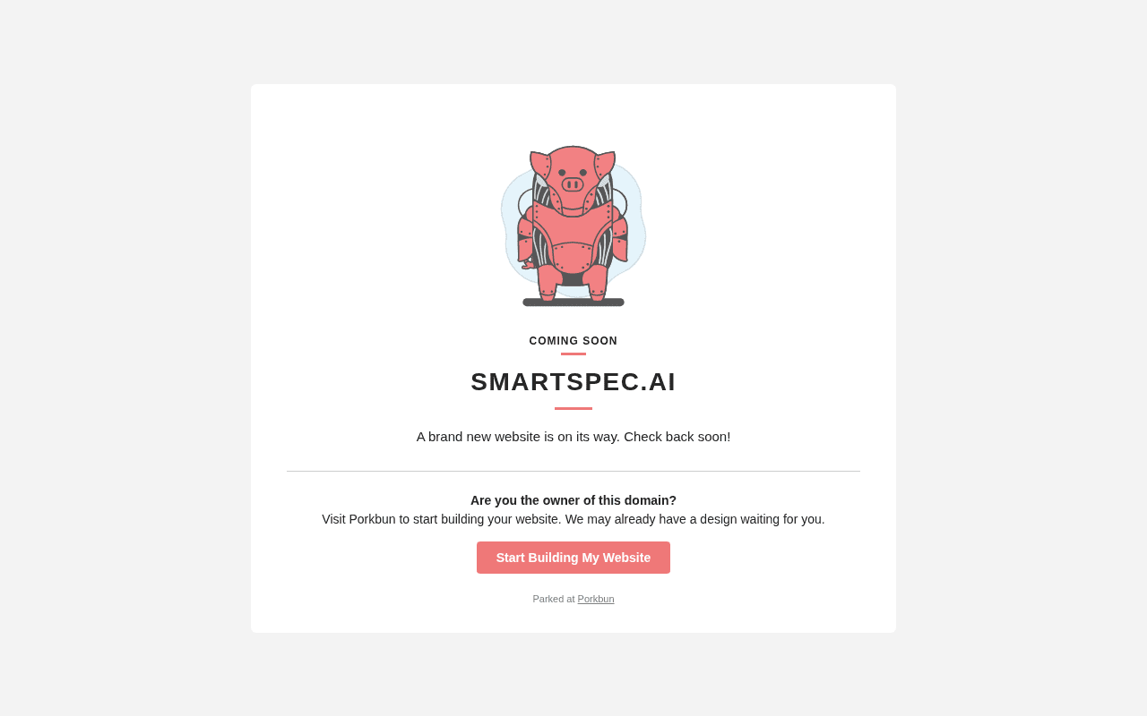 Screenshot of smartspec.ai