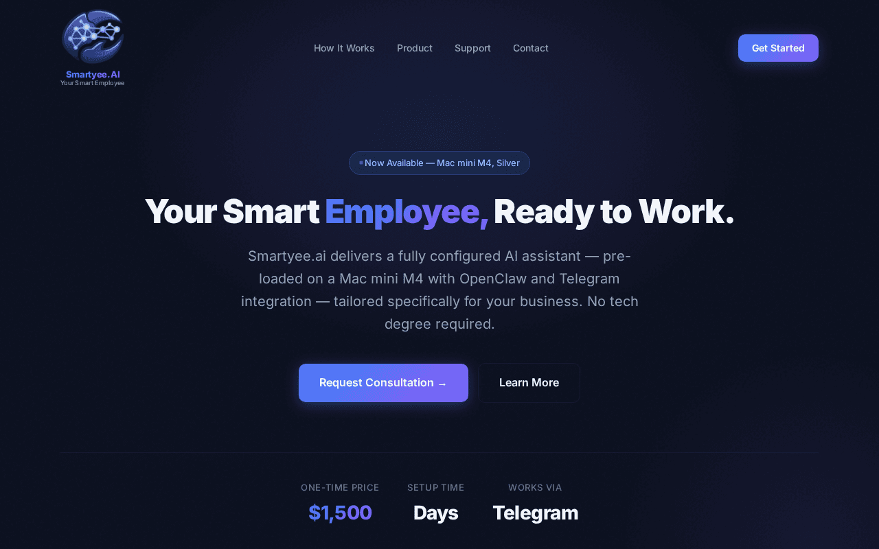 Screenshot of smartyee.ai