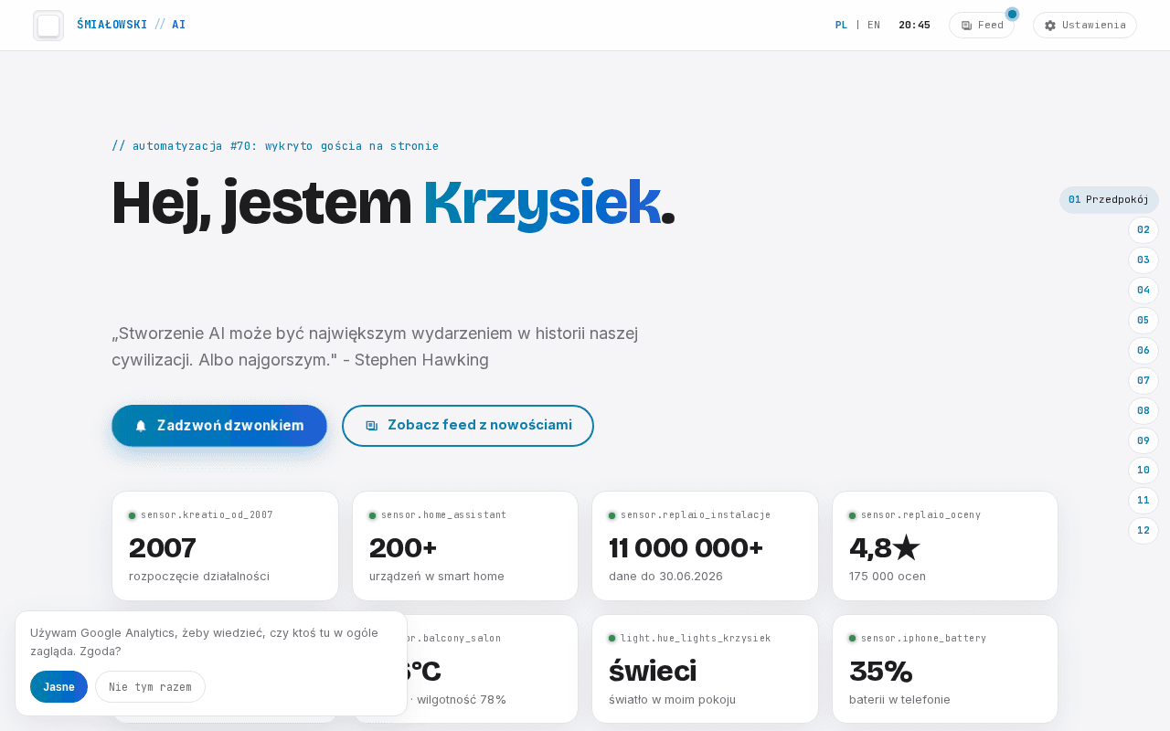 Screenshot of smialowski.ai