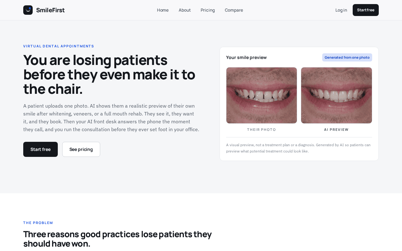 Screenshot of smilefirst.ai